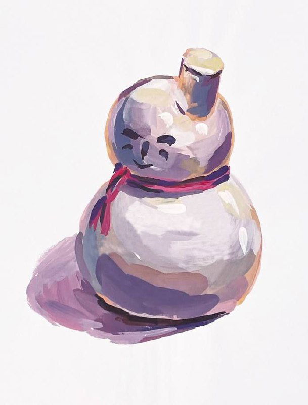 Мастер-класс «Снеговик» — гуашь от Александры Прекрасновой