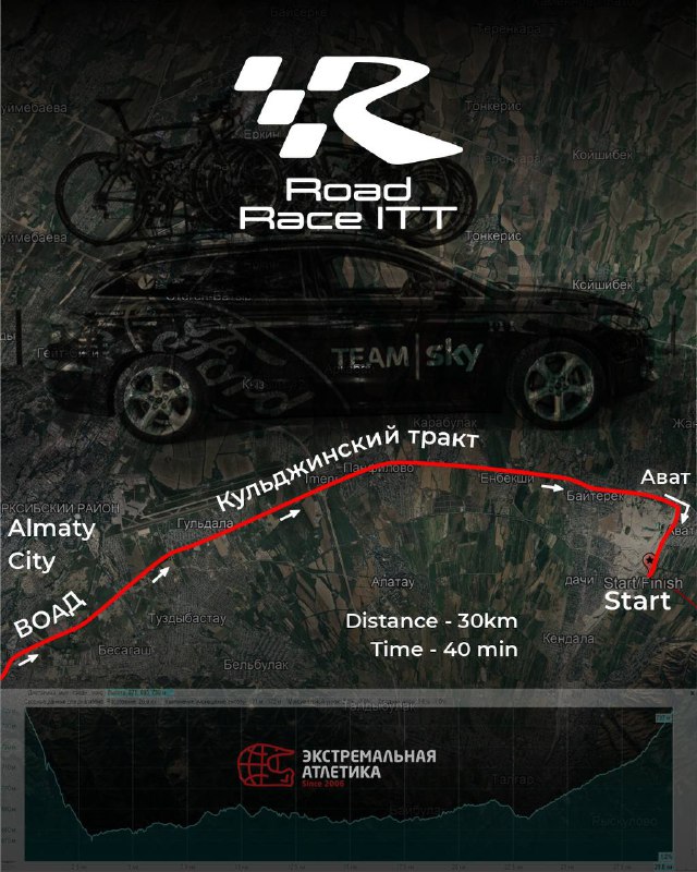 Маршрут и старт велогонки — закрытие сезона