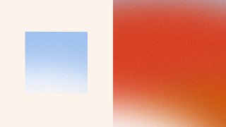 Расплывчатые градиенты голубого и тёплого оранжево‑красного тона, передающие контраст рассветного неба и заката в палитре Mana.