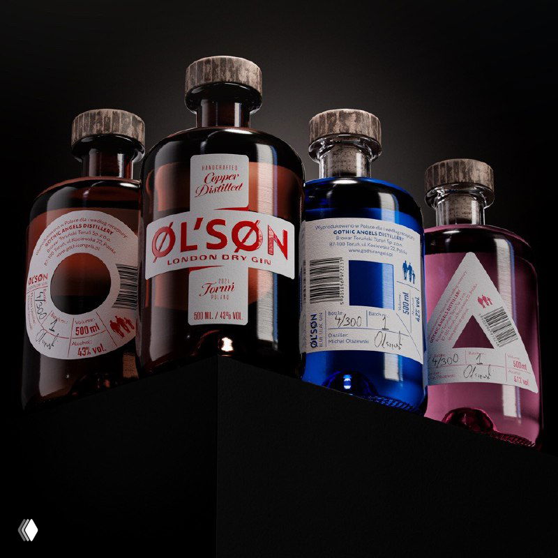 Дизайн упаковки джинов ØL’SØN