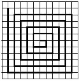 Задачка из ОГЭ: «змейка» на клетчатой бумаге