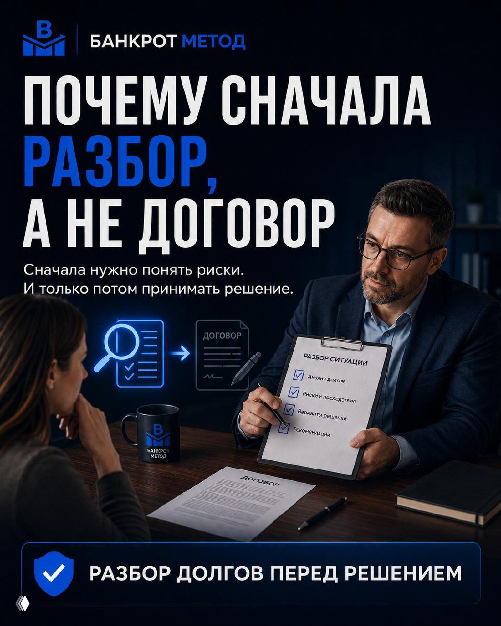 Почему сначала разбор, а не договор