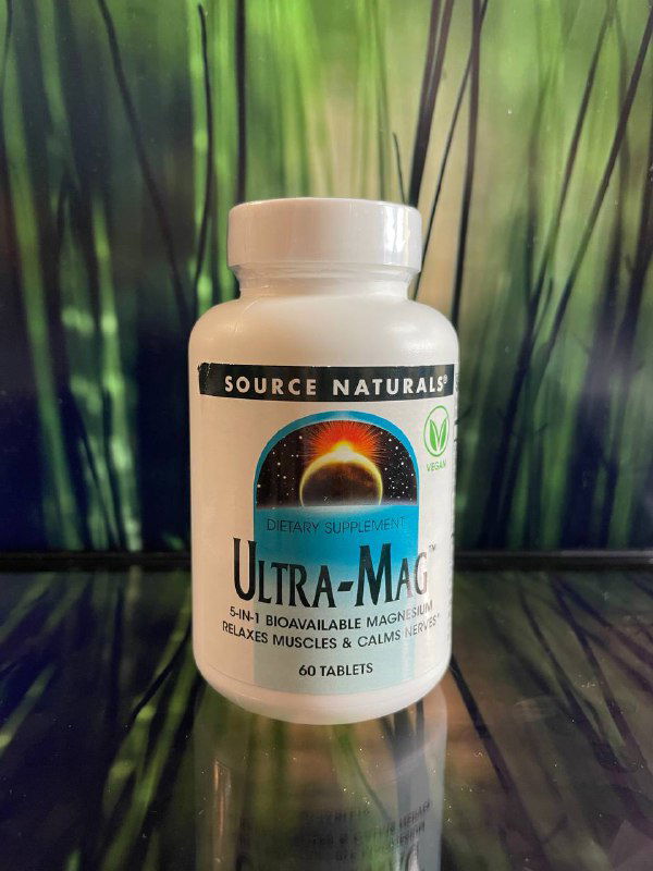 Source Naturals Ultra‑Mag — магний, 60 капсул