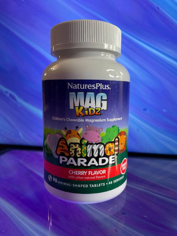 NaturesPlus MagKidz Animal Parade — 100 мг магния