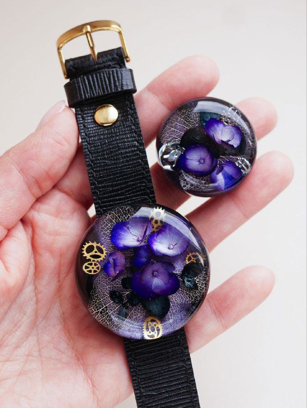 Гортензия в смоле: украшения и идеи