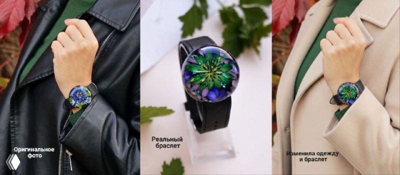 Показ украшений на людях с помощью нейросетей