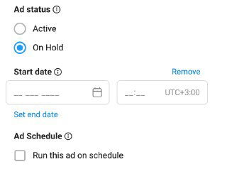 Запуск и остановка кампаний в Telegram Ads по расписанию