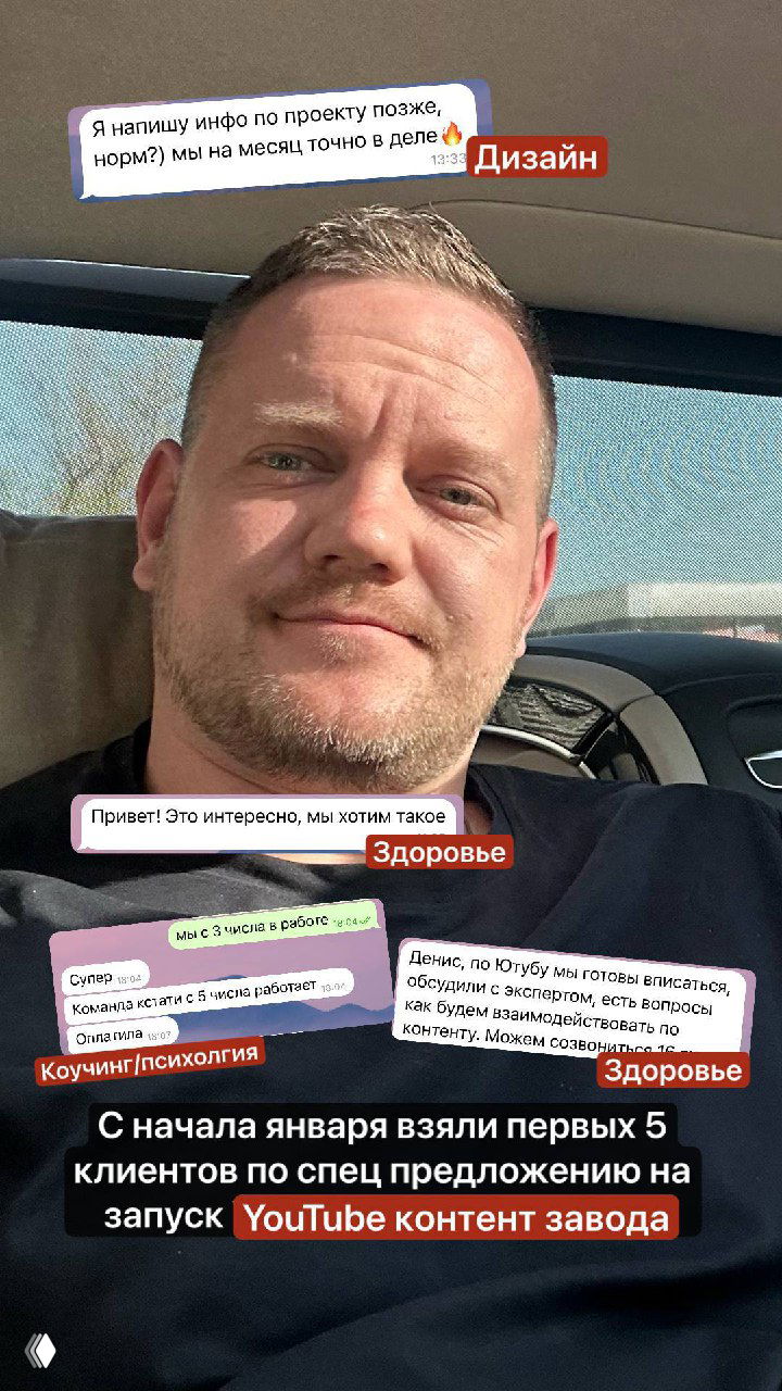 5 клиентов на запуск YouTube‑контент завода