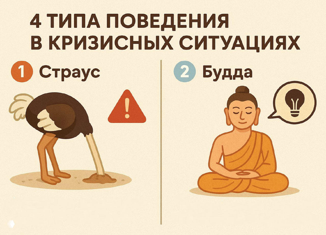 4 типа поведения в кризисных ситуациях
