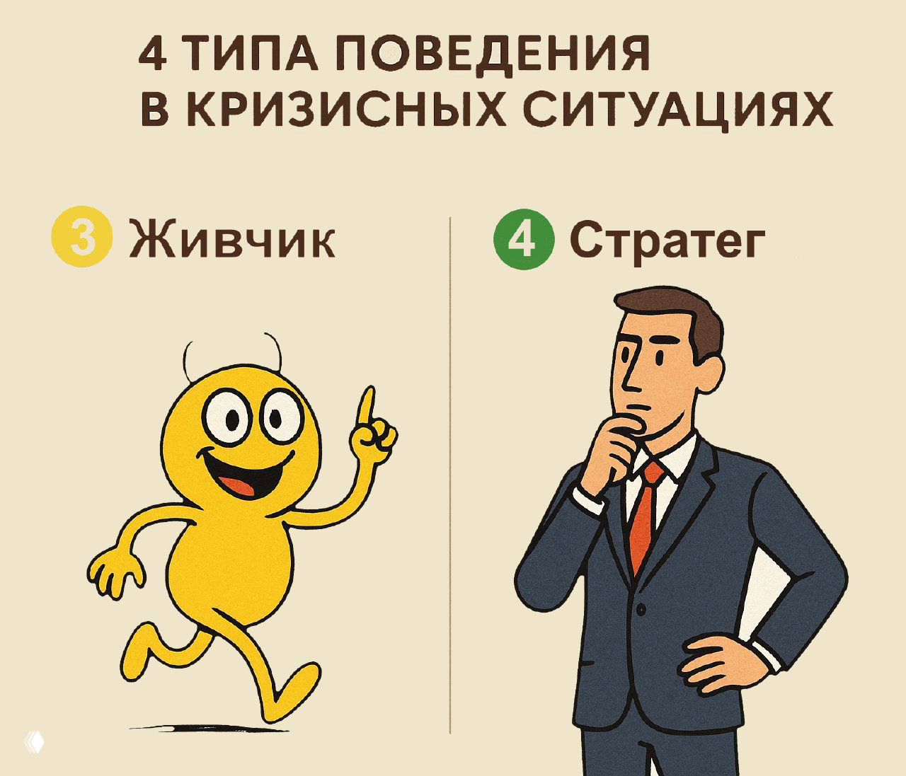 4 типа поведения в кризисных ситуациях
