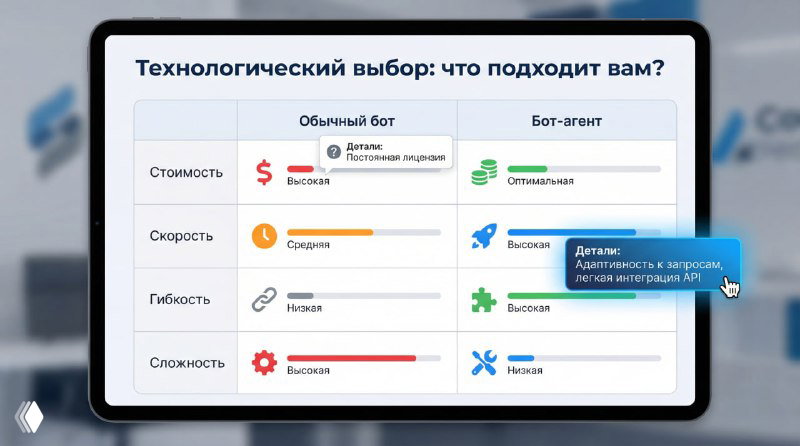 Чем отличаются обычные Telegram‑боты и боты‑агенты