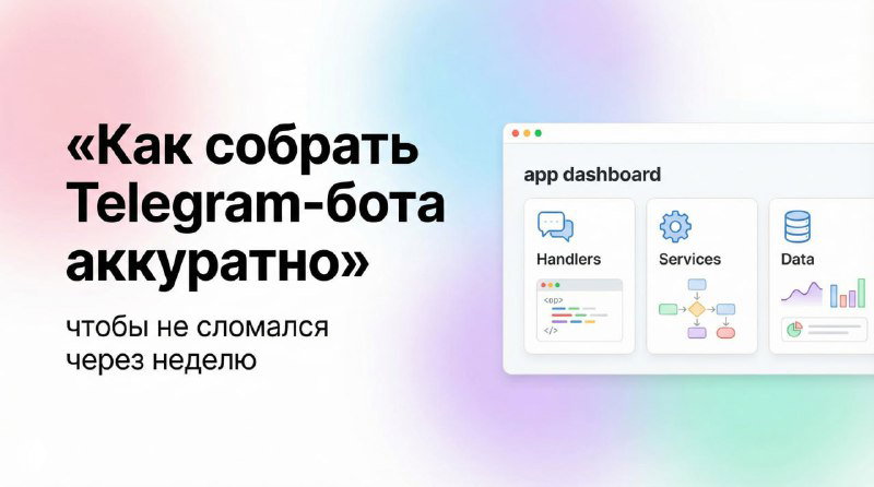 Архитектура Telegram‑бота: структура, чистый код и тесты