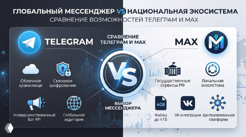 Telegram vs MAX: в чем реальные отличия?