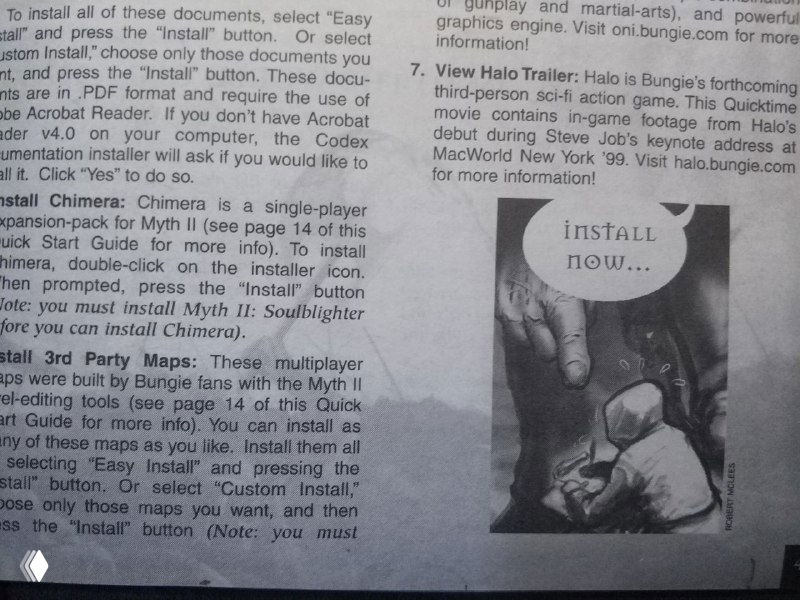 Крупный план разворота мануала с чётким текстом и иллюстрациями, видно советы по установке и примечания разработчика, фото крупным планом.