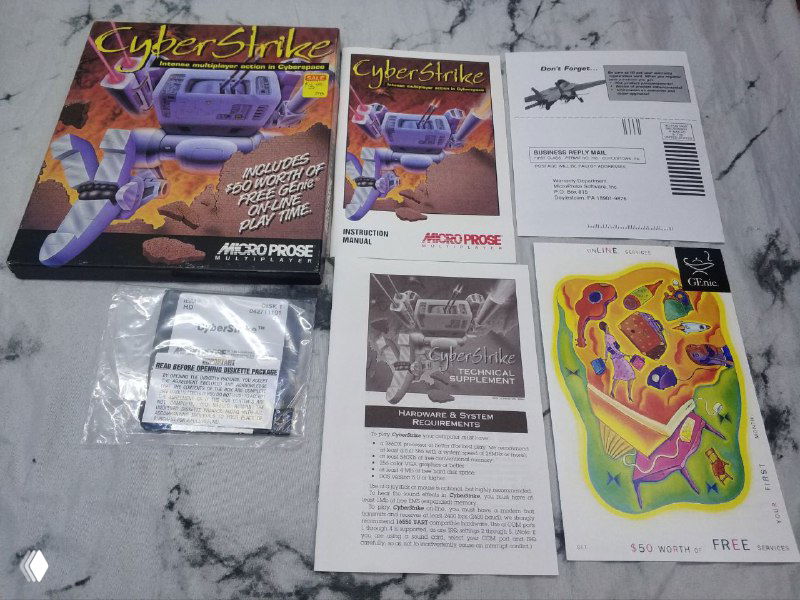 CyberStrike (1994) — 3.5" дискета, MicroProse