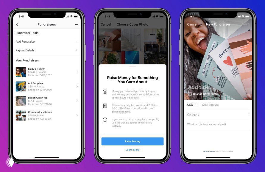 Instagram запустил тест сбора денег на личные нужды