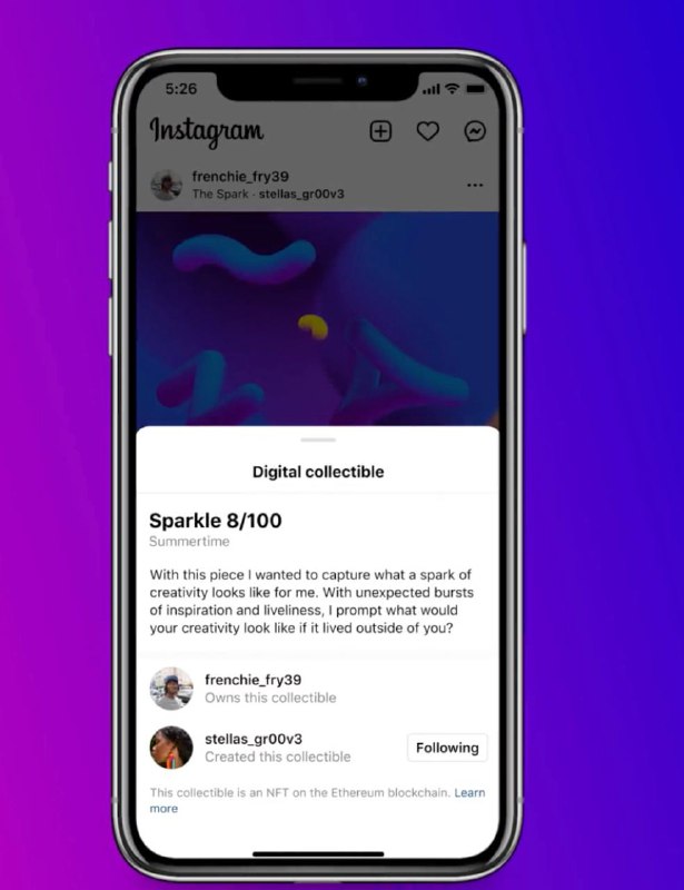 Instagram запускает тест NFT в США