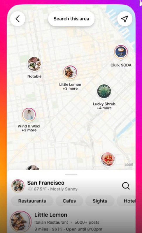 Новый гео-поиск в Instagram