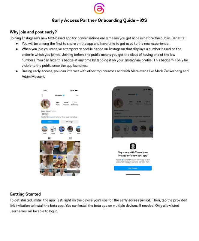 Номерной бейдж в Threads
