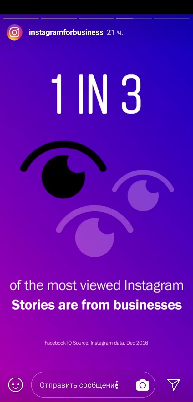 Как бизнес использует Stories