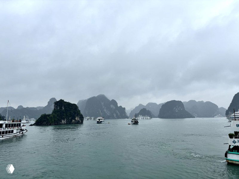 Воздушная перспектива на примере бухты Халонг