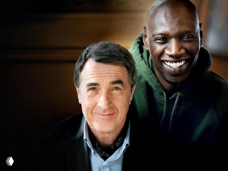 Постер фильма «1+1» с двумя главными героями — референс, ставший отправной точкой концепции проекта и композиции интерьера.