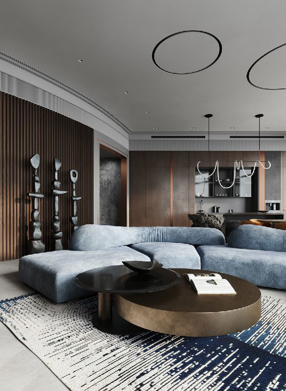 Зона гостиной в проекте «Огонь — Вода и медные трубы»