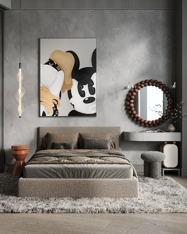 Мастер-спальня для дочки в проекте Башня Исеть