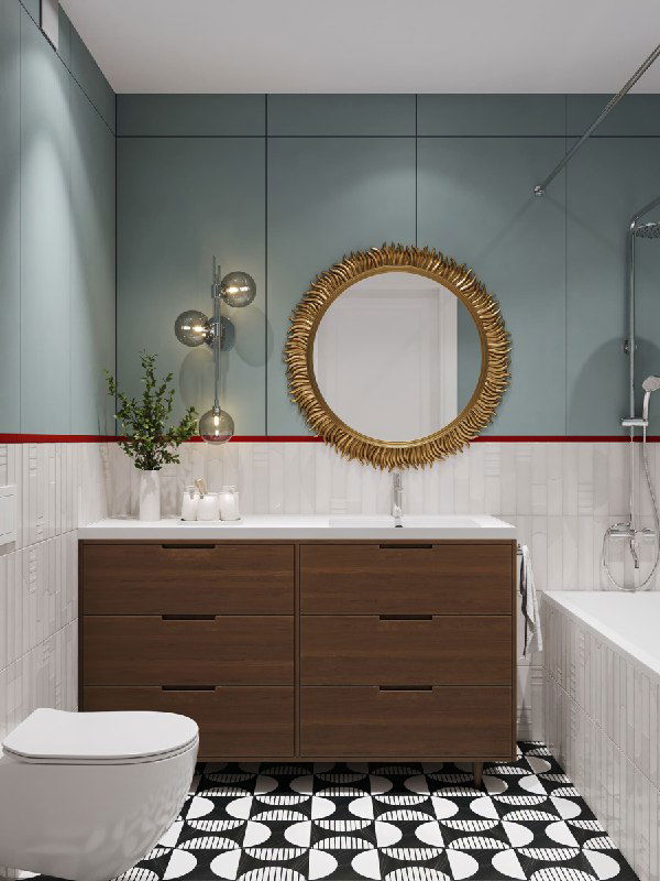 Горный закат в вашей ванной