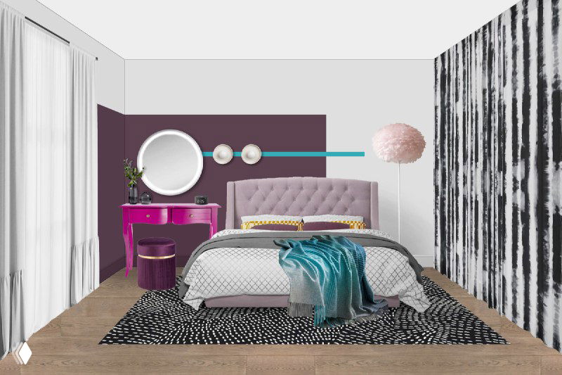 Инста-спальня для молодой девушки