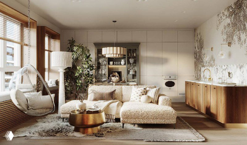 Проект «Дом у озера»: интерьер с природной атмосферой