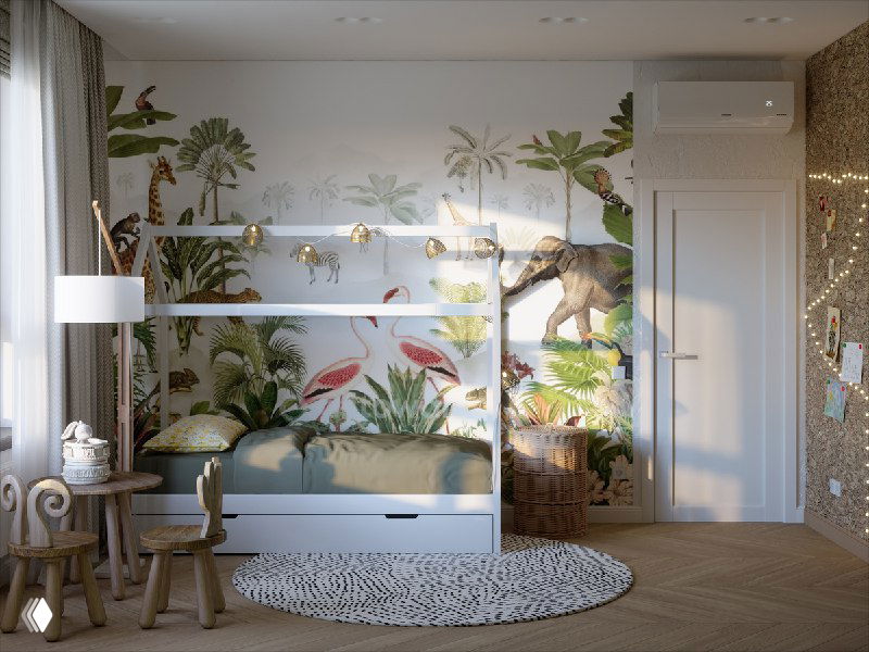 Минималистичные джунгли для дочки
