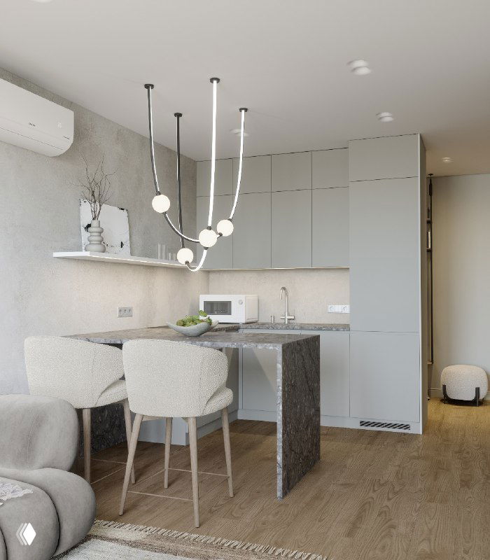 Как создать простор в двушке 40 кв.м?