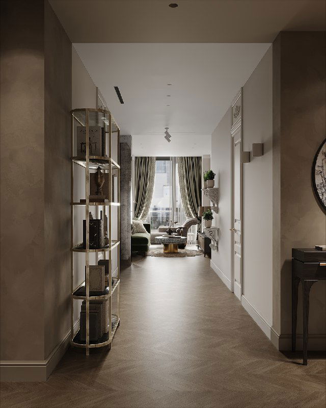 Как оформить длинный коридор?