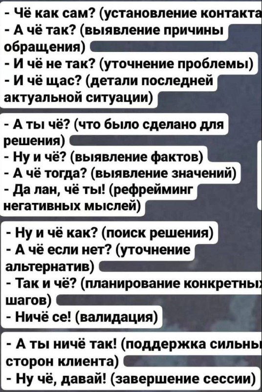 Сценарий диагностической сессии, обновленная версия