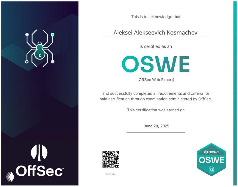OSWE Побежден