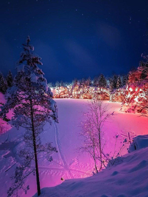 Едем в зимнюю сказку: Рускеала