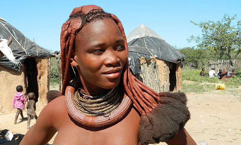 Намибия - в деревне химба