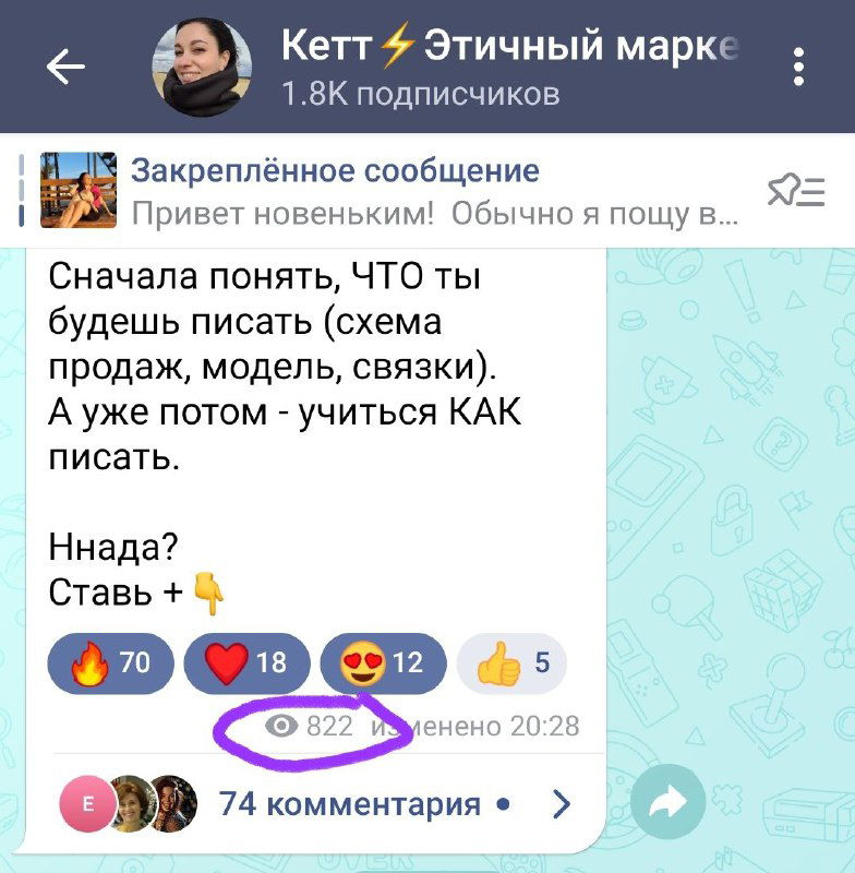 Про охваты в Телеге: что это и с чем их едят