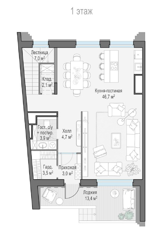 Виллы внутри ЖК — ваш личный дом на берегу реки.