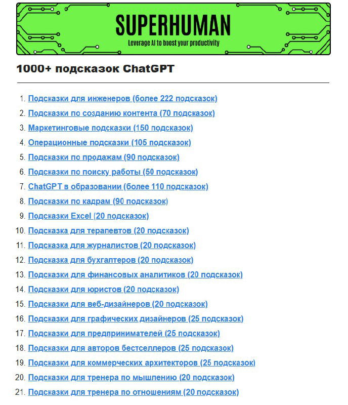 Самые нужные промпты для ChatGPT