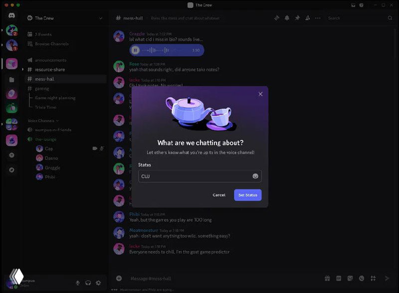 Скриншот диалогового окна Discord с вопросом о том, что показывать при трансляции, варианты выбора и интерфейс настройки приватности стрима.