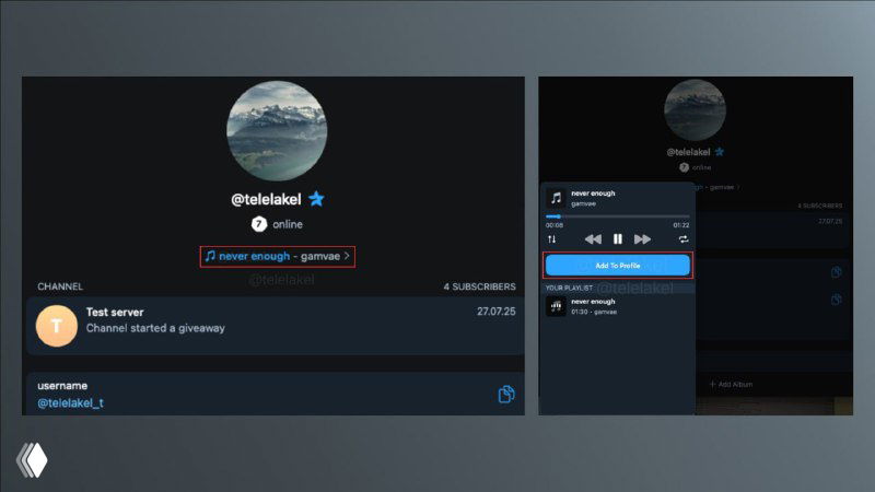 В Telegram появится музыкальный статус