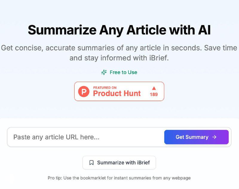 Делаем саммари любой статьи за пару секунд