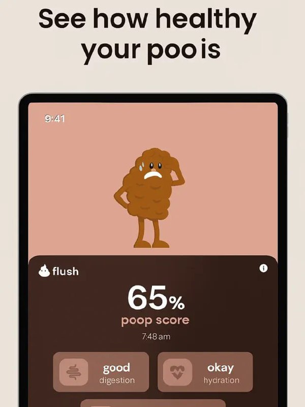 Приложение Flush для анализа кала на iPhone