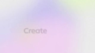 Пастельный размытый фон с едва различимым словом «Create» и небольшим геометрическим логотипом в углу, иллюстрация к Gling.