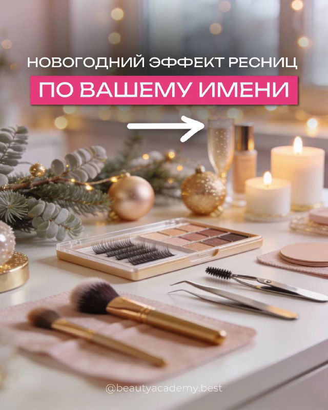 Новогодняя подборка эффектов ресниц по имени