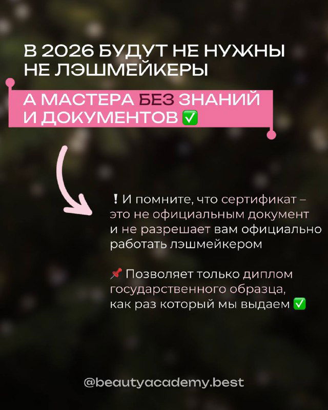Слайд с пояснениями, что сертификат не заменяет диплом, и что только диплом гос. образца даёт формальное право работать; стрелки и эмодзи подчёркивают мысль