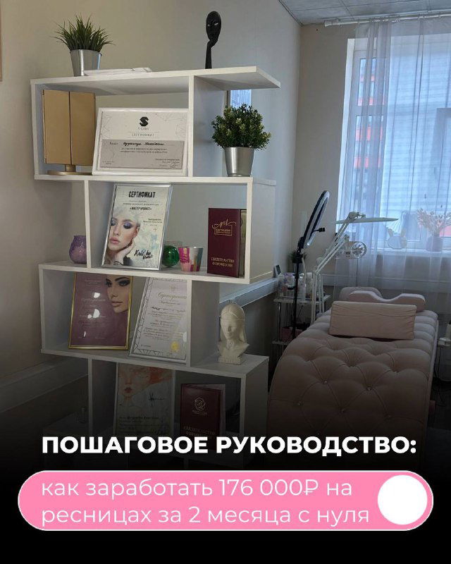 Как с нуля выйти на 176 000₽ за 2 месяца на ресницах