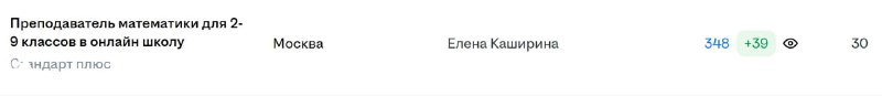 Горизонтальная инфографика‑воронка отбора преподавателей по углубленной математике, показывающая этапы найма и сокращение числа кандидатов
